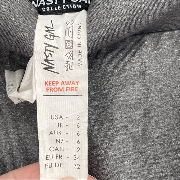 Nasty Gal NG LA High Waisted Premium Fit Branded Workout Sports Leggings - Picture 5 of 7